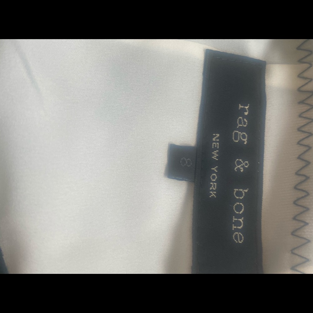 RAG & BONE Suede Skirt with Gold Zippers. Size 8 - Picture 3 of 8